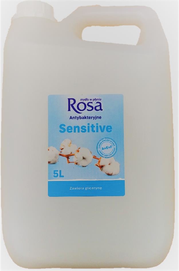 Polin Mydło w płynie 5L ROSA białe antybakteryjne sensitive