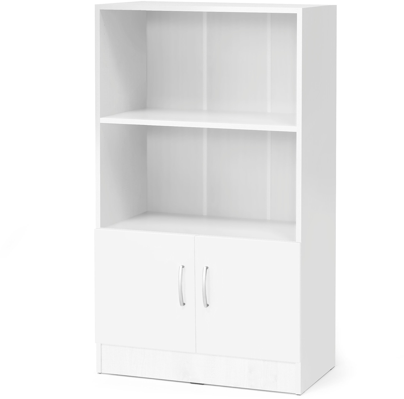 AJ Produkty Szafa biurowa FLEXUS z dwiema półkami, 1325x760x415 mm, biały