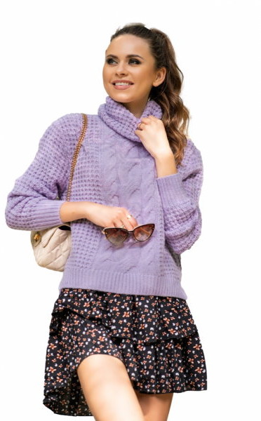 Merribel Merribel Sevenel Lilac sweter damski