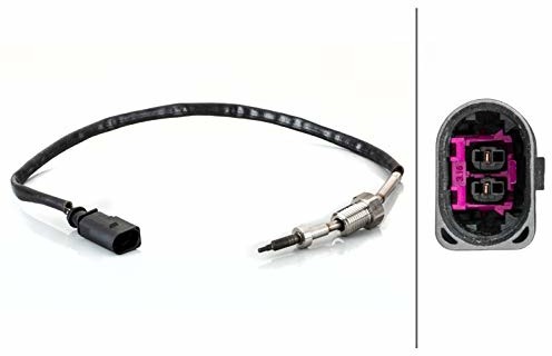 HELLA Czujnik 6PU 012 806-741, prędkość obrotowa koła - 2-biegunowa - tylna oś obustronna - kabel: 1140 mm - z materiałem do mocowania 6PU 012 806-741