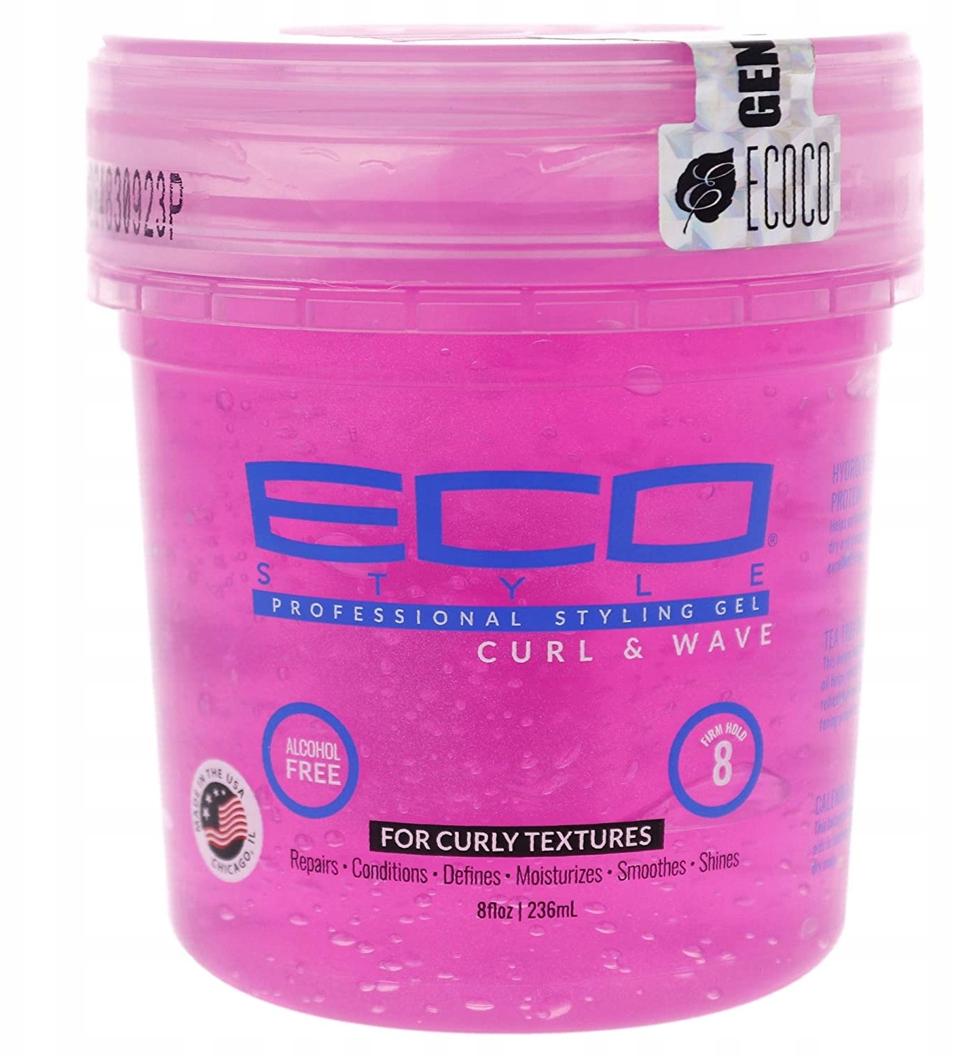 Zdjęcia - Stylizacja włosów Wave Eco Styler Curl &  Styling Gel Pink 8uncja 236ML 