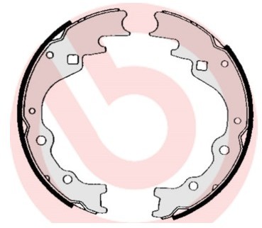 BREMBO Zestaw szczęk hamulcowych S 49 514