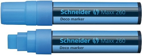 Schneider Maxx 260 Deco marker piśmiennicze (5  15 MM) opakowanie  sztuk, jasnoniebieski 126010