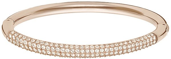 Swarovski Stone Mini Bangle Pink Rose gold-plated