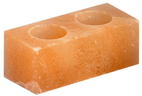 Himalaya Salt Dreams Salt Dreams 4041678004910 świecznik na świeczki typu tealight z kryształów soli himalajskiej monitora Twin Cube 4041678004910