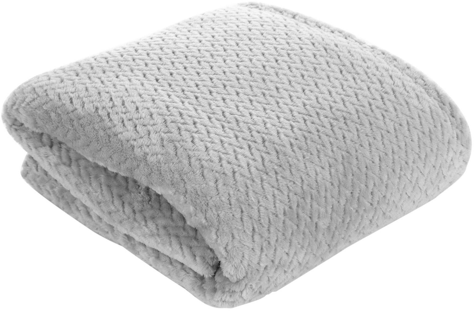 Euro Firany Koc Flanelowy Design Cindy3 Srebrny 150x200 1206384