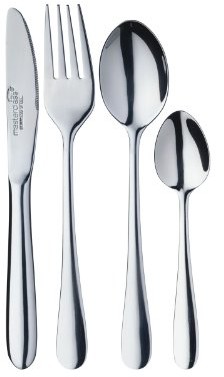 Kitchen Craft Master Class 4-częściowy zestaw sztućców, ze stali nierdzewnej MCCHILDSET