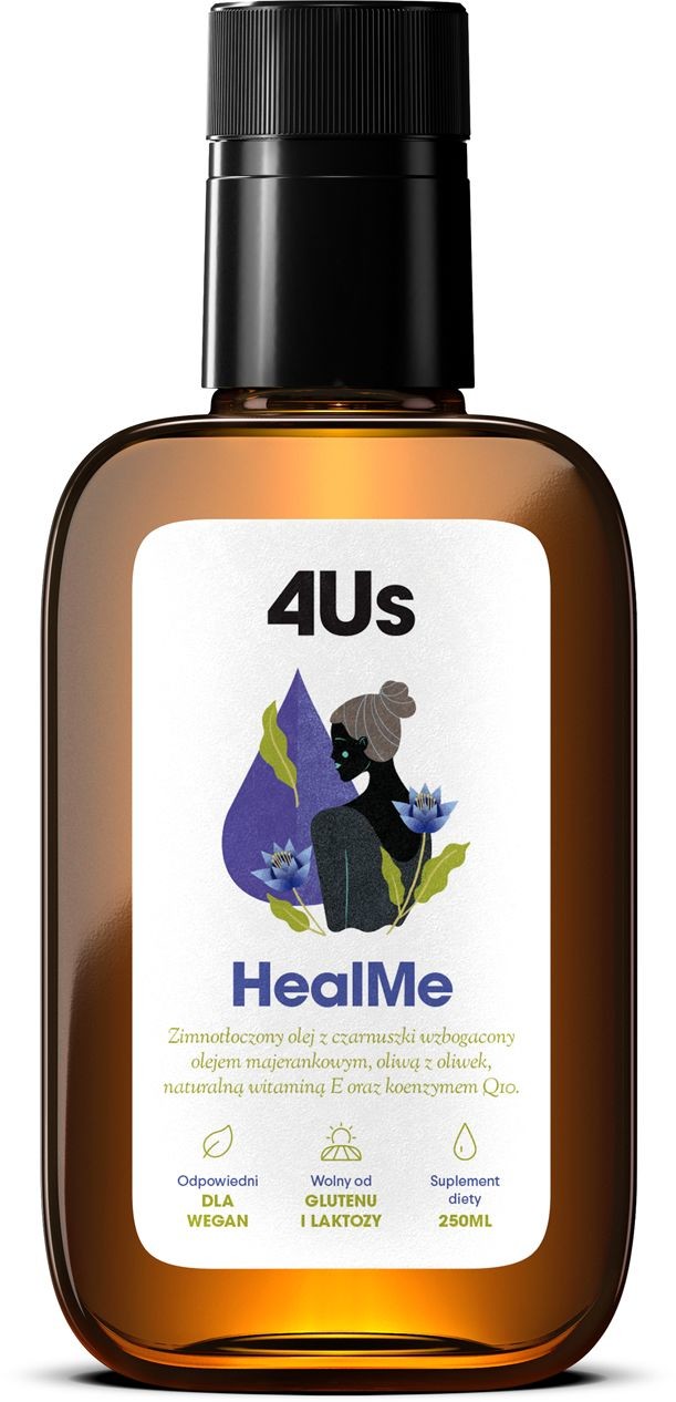 Healthlabs HealMe 4Us Zimnotłoczony Olej z Czarnuszki 250 ml HealthLabs hlb-004