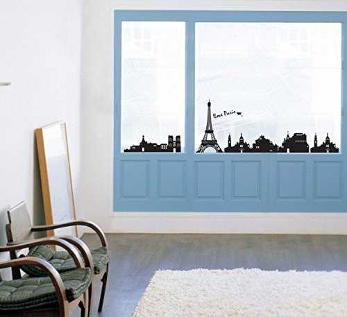 Ambiance-Live tatuaż na ścianę Paris landschafst obraz AMB-58073_Multicolor