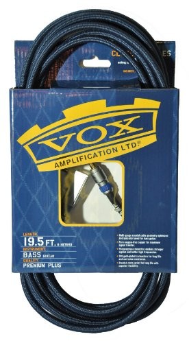 Vox VOX Prof. Bass Gitarren kabel 6 m, czarna, pozłacana wtyczka jack VXKVBC19