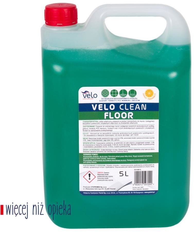 Floor VELO CLEAN 5l koncentrat do mycia i pielęgnacji podłóg x 1 szt