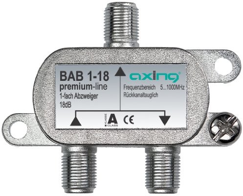 Axing BAB 1 08 BK-1-krotny rozdzielacz sprzęgło z tłumieniem rozgałęźna (5 1000 MHz) BAB 1-18