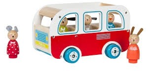 Moulin Roty drewniany autobus 21x13 cm 632422