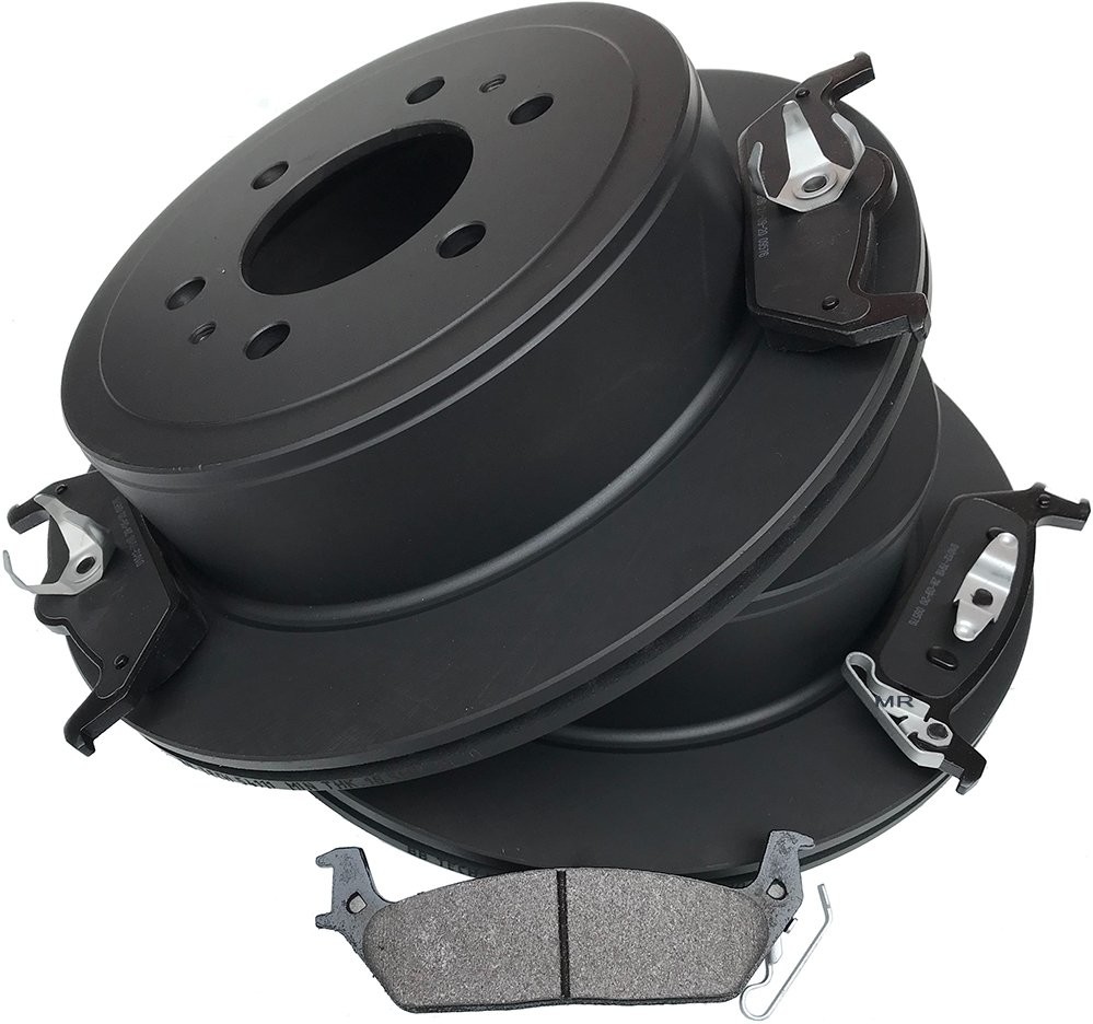 Tylne klocki + tarcze hamulcowe tylna 6 szpilek Ford F-150 F150 2004-2011 54111+DND1012