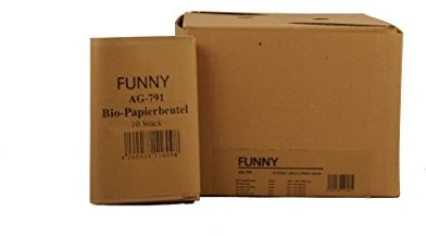 Funny semy Bio-toreb papierowych, brązowy, około 10 L, 1er Pack (1 X 300 sztuk) AG-791
