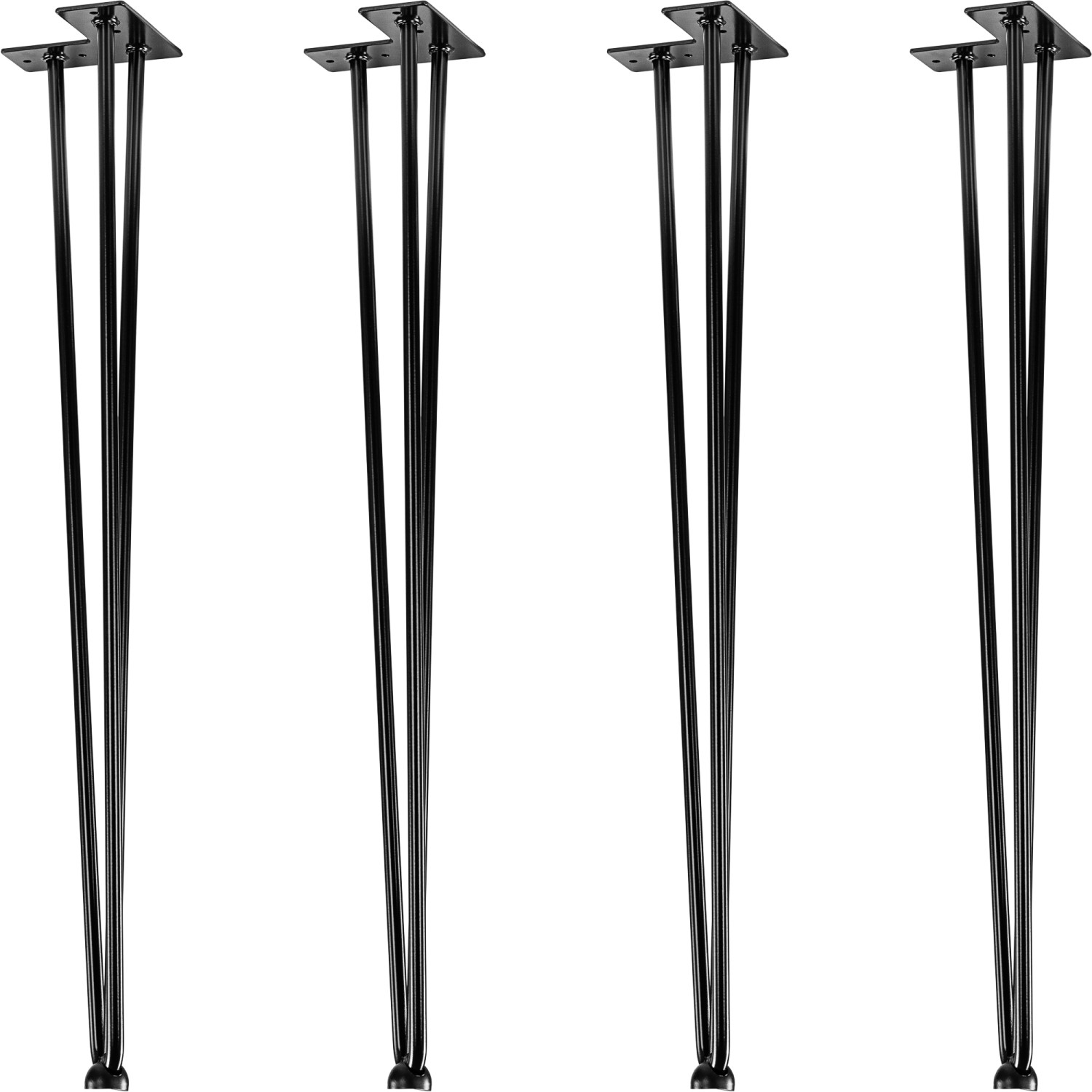 STILISTA 4x METALOWE NOGI STOŁU HAIRPIN LEGS 71 CM 3 PRĘTY 40070340