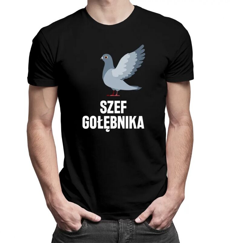 Koszulkowy Szef gołębnika - męska koszulka z nadrukiem 13263
