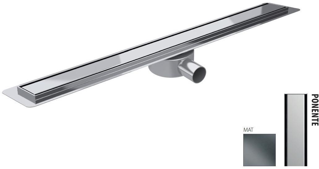 Wiper New Premium Slim Ponente Zestaw Odpływ liniowy 90 cm mat 100.3387.03.090