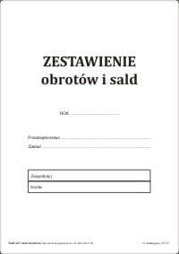 Firma krajewski Zestawienia obrotów i sald A4 [Pu/K-331] Pu/K-331