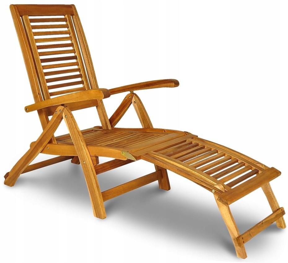 Leżak Ak 540 ogrodowy drewniany tarasowy Składany