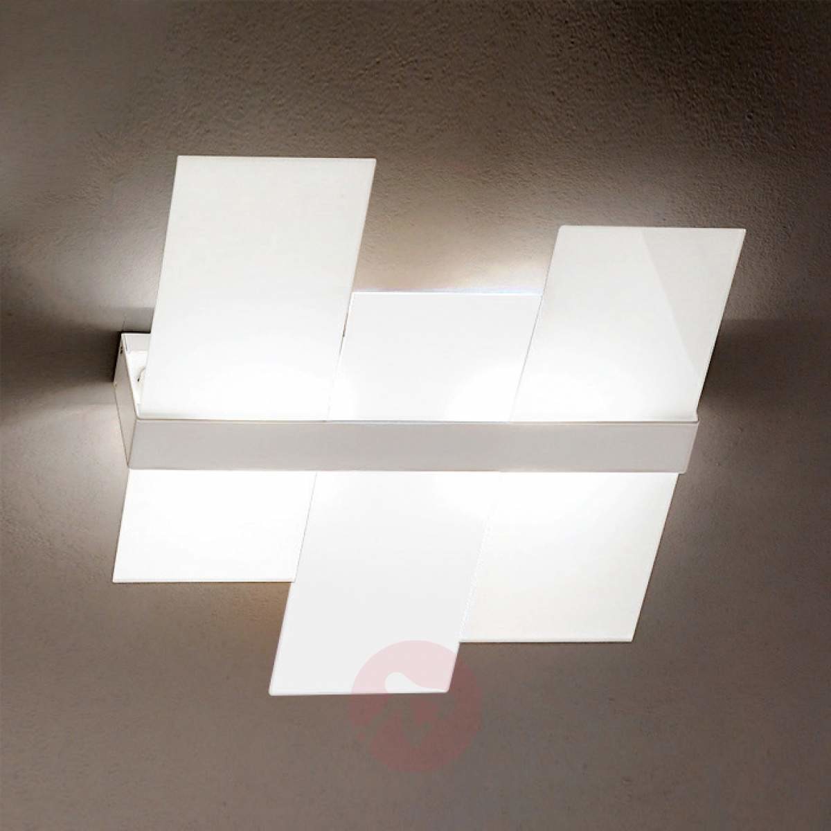 Linea Light Nowoczesna lampa sufitowa Triad 62 cm biała