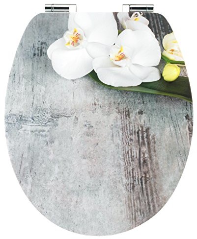 Cornat KSDSC304 Art of Acryl deska toaletowa, powierzchnia akrylowa o wysokim połysku, drewniany środek, czarna, kolorowy