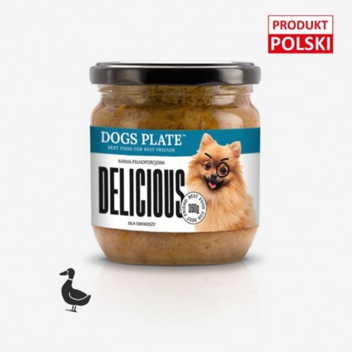Dogs Plate DELICIOUS 360g dla smakoszy i wrażliwych pokarmowo psów