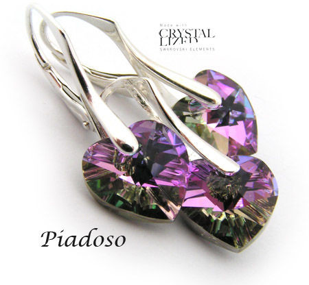 Arande SWAROVSKI komplet+łańcuszek SREBRO Vitrail 1099486921