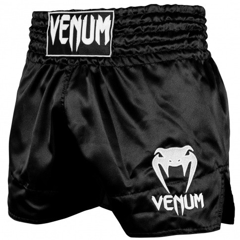 Classic Venum sklep Spodenki Muay Thai VENUM SHORTS BLACK WHITE