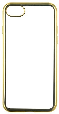 Big Ben Connected etui ochronne półsztywne do iPhone 7 przezroczyste z metalowym konturem złote COQUEMETGOLDIP7