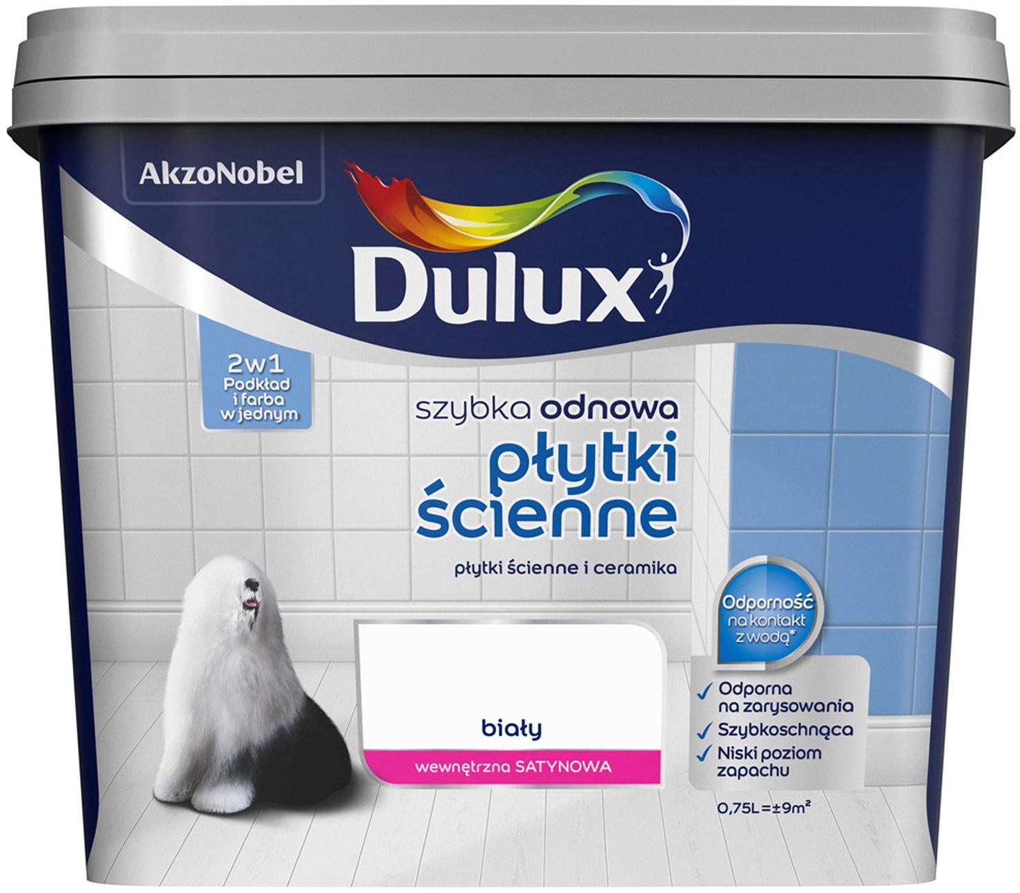 Dulux Szybka Odnowa Płytki ścienne biały 750 ml