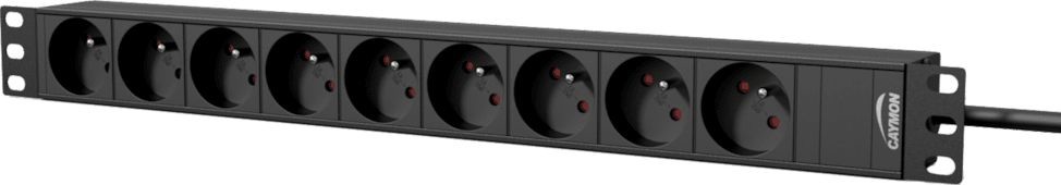 Caymon Listwa zasilająca 19&quot 9x French Type E 2.5 m PSR109F/B PSR109F/B