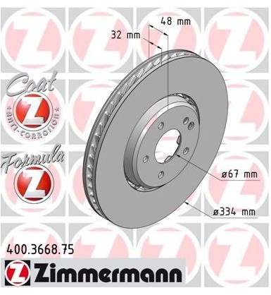 Zimmermann Tarcza hamulcowa 400.3668.75