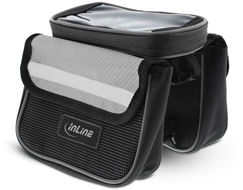 InLine 55669 Sport torba na rower Multi do montażu na ramę, 16 x 11 x 4 cm czarna 55669