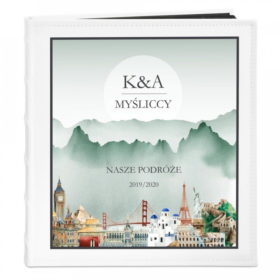 NA Murrano Album Zdjęcia Duży Rodzinny Nasze Podróże Nadruk ALB-BC-BK-UV-042
