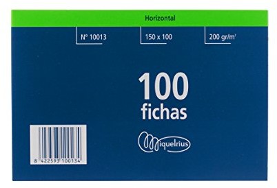 Miquel Rius Miquelrius 10013  paczka 100 chipów, 100 x 150, format poziomy, czerwony Número 3