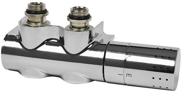 Comap Zestaw termostatyczny prosty/kątowy Flexo chrom L234007001