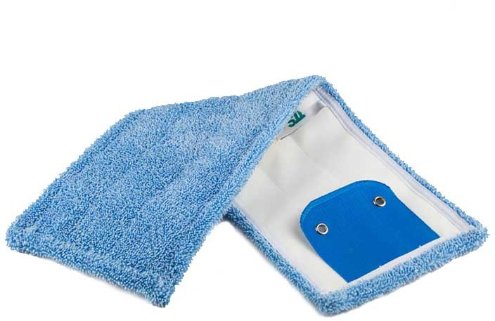 TTS TTS wkład do mopa Speedy - 2 otwory-50 cm-MICRO-BLUE TT698N