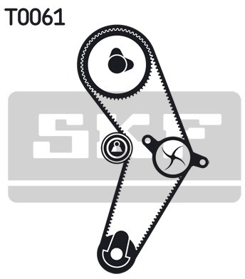 SKF Pompa wodna + zestaw paska rozrządu VKMC 06415