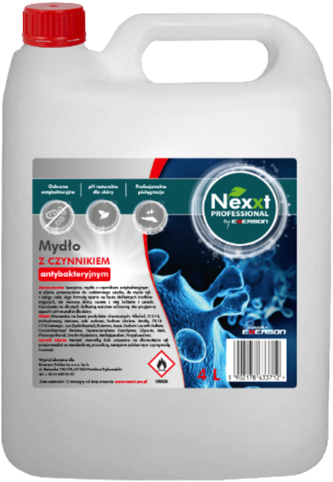 Nexxt Mydło w płynie 4l antybakteryjne Professional