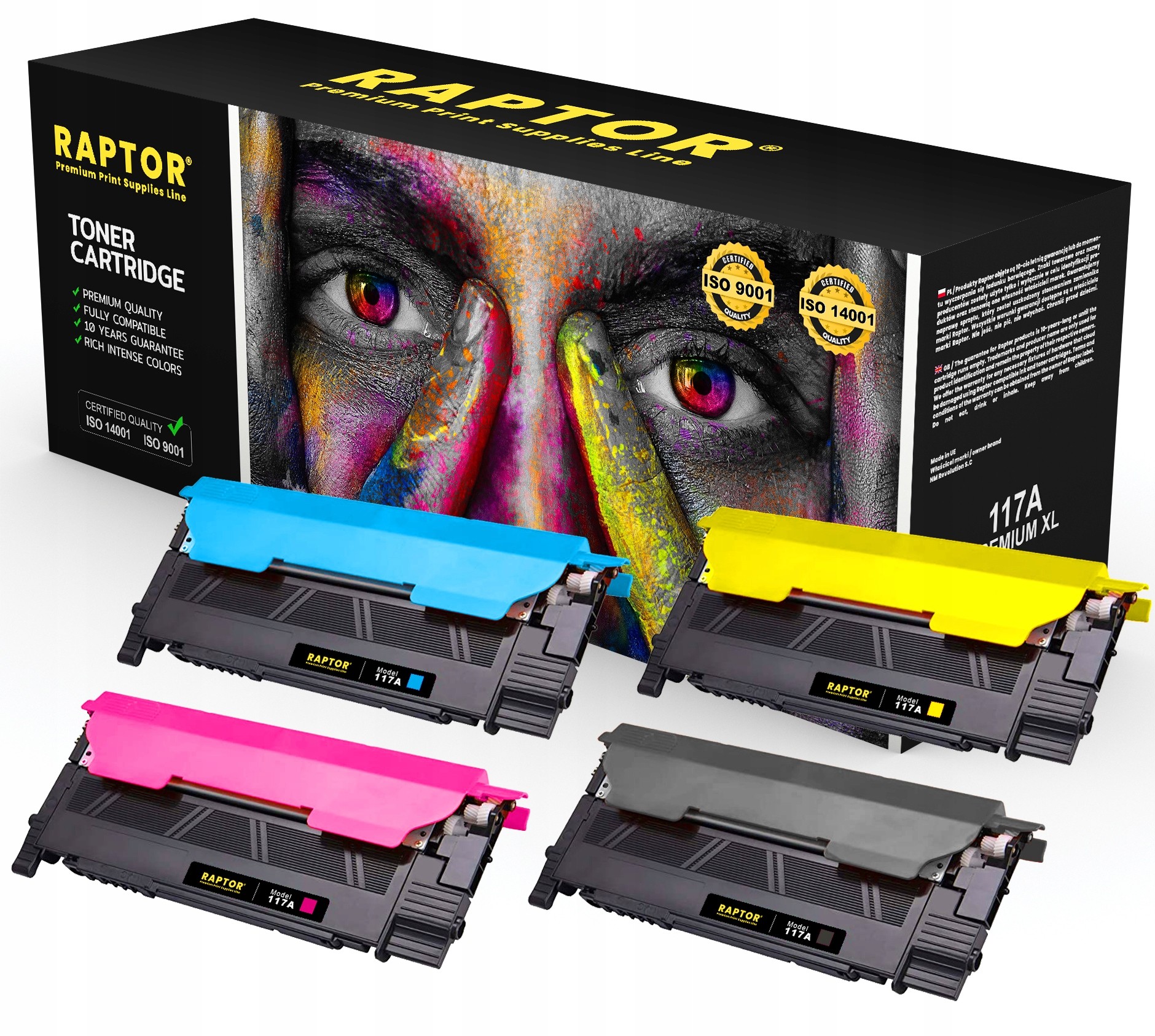 4x Toner Do Hp Color 150NW Mfp 178 |117A W2070A