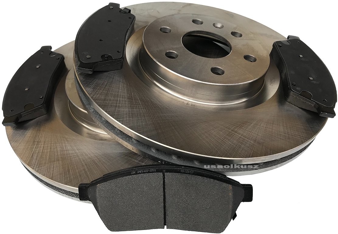 Tarcza + klocki hamulcowe przednie Cadillac SRX 2010-2016 55177+D1422