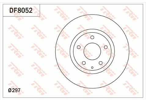 TRW Tarcza hamulcowa DF8052