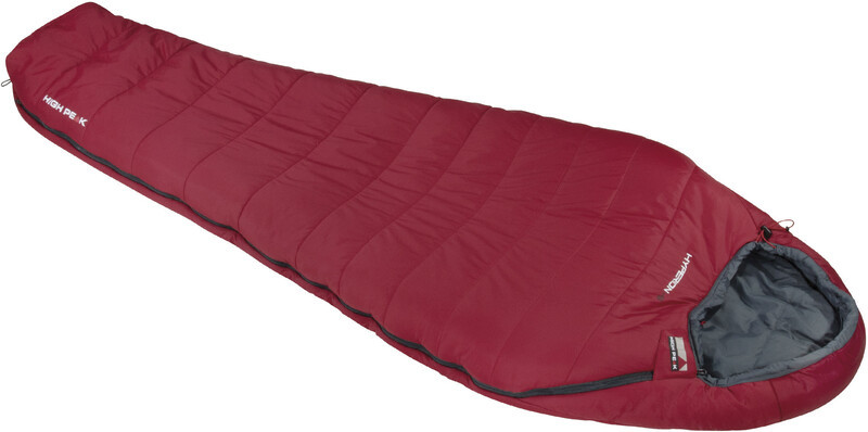 High Peak Hyperion -5 Sleeping Bag, czerwony Left Zipper 2022 Śpiwory 23373