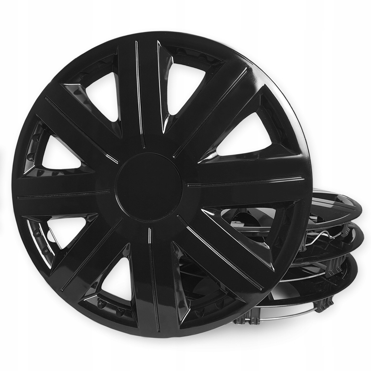 Kołpaki Cosmos Black 15 Uniwersalne 4szt