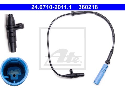 ATE Czujnik, prędkość obrotowa koła 24.0710-2011.1