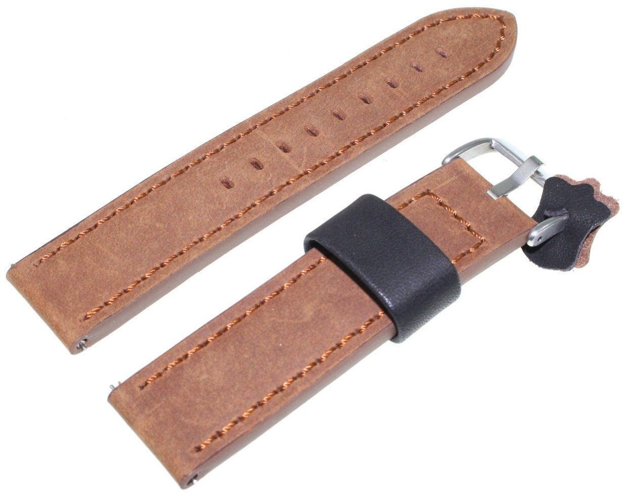 Diloy Skórzany pasek do zegarka 22 mm 399.22.3 Easy Click 399.22.3