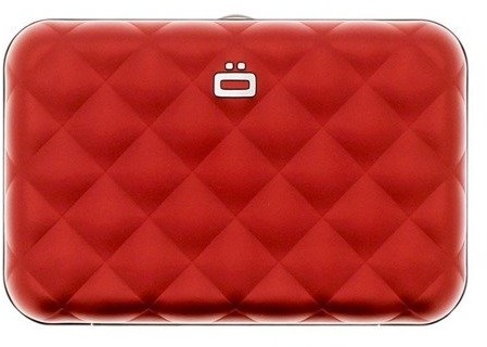 Ögon Designs Portfel Aluminiowy Ogon Designs Quilted Button Red 26734-0