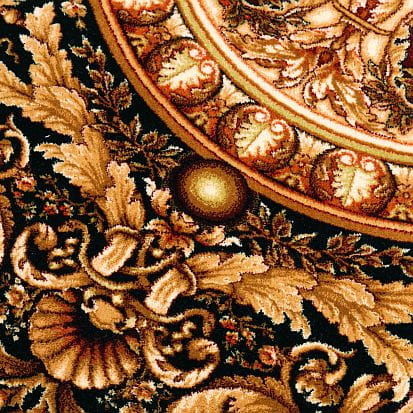 Agnella Brintons Dywan polski Agnus EGON czarny wełna 4163