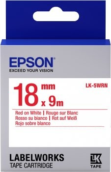 Epson Ribbon LK-5WRN White/Red C53S655007